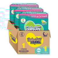 [كرتون] حفائض بيبي جوي شنطة رقم 1 عدد 252 حبة