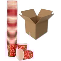 [ كرتون ] صح أكواب شاي ورقية 7 اونز بدون يد - 50 ح...