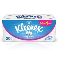 مناديل حمام كلينكس كوتونيل دراي سوفت 16+4 رول