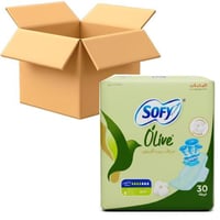 [كرتون] سوفي فوط صحية نسائية بزيت الزيتون عادي - 3...