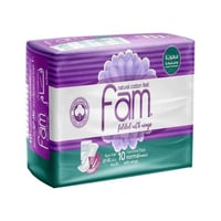 فام فوط صحية سوبر مضغوطة ومطوية عادى بالاجنحة - 10...