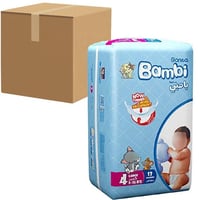 [كرتون] حفائض بامبي رقم 4 عدد 13حبة