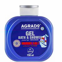 اغرادو جل استحمام للجسم أملاح البحر 750 مل