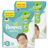 [شوال] بامبرز حفائض للأطفال رقم 6 عدد 36 حبة