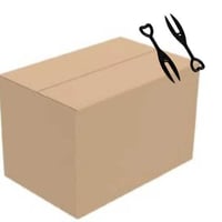 [كرتون] عسق شوكة حلا وسط أسود - 100 حبة