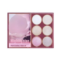 دفتر باليت كرستين 4 في 1 ظلال عيون هايلايتر أحمر خ...