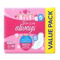 أولويز سكين لوف فوط صحية قطنية ناعمة للبشرة الحساس...