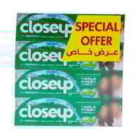 معجون اسنان كلوس اب ديب اكشن اخضر عرض 4 حبات - 75...