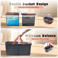 باهرة ممسحة الارضيات الدوارة المطورة مستطيل لتنظيف...