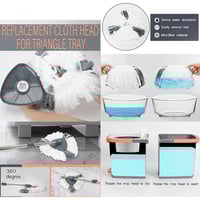 باهرة ممسحة الارضيات الدوارة المطورة مستطيل لتنظيف...