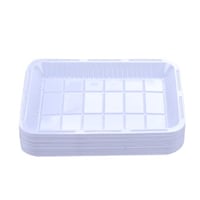 صحن بلاستيك الخليج رقم 4 مستطيل - 50 حبة