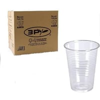 [ كرتون ] كأس ماء بلاستيك ثري بي شفاف 6 اونز - 50...