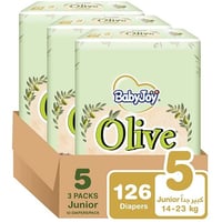 [كرتون] حفائض بيبي جوي بزيت الزيتون رقم 5 عدد 126...