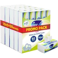 [كرتون] مناديل فاين فلافي 150 منديل × 10 علب