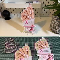 ( كرت اليد + اسواره ) اليوم العالمي لسرطان الثدي