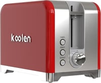 محمصة خبز كولين مزدوجة ستانلس ستيل - 930 واط لون أ...