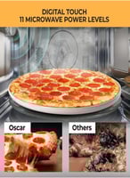 ميكروويف بشواية اوسكار سعة 42 لترًا وتحكم رقمي بال...