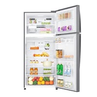 ال جي ثلاجة بابين فريزر علوي سعة 20.9 قدم مكعب - ف...