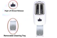 محمصة الخبز تكنو بيست 650 وات تتسع لشريحتين من الخ...