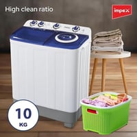 غسالة حوضين ايمبكس 10 كيلو موديل WM4202 | تكنو بيس...