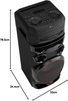 سماعة حفلات ال جي مزودة بتقنية البلوتوث لون اسود م...