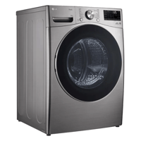 إل جي مجفف ملابس، 18 كيلو ،أسود/أستيل, موديل RH18U...