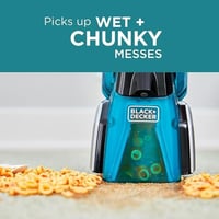 بلاك اند ديكر مكنسة يدوية 12 فولت ، 250 مل ، لون ا...