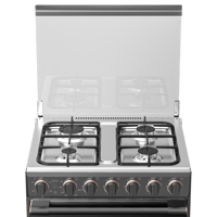 فرن غاز توشيبا 4 عيون 60 سم - تشغيل تلقائي - ستيل...