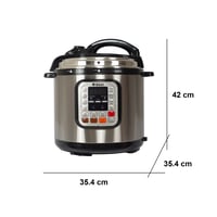 قدر ضغط كهربائي تكنو بيست 1200 واط بسعة 8 لتر مع 1...