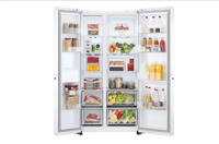 ثلاجة LG دولابي بابين م/LS25CBBWIV ابيض مقاس 22.8...