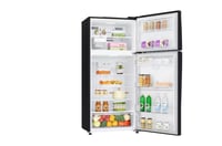 ال جي ثلاجة بابين بفريزر علوي 18 قدم مكعب - 509 لت...