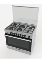 فرن غاز جليم غاز 60*90 سم 4 عيون غاز + 2 كهرباء ام...