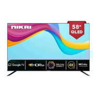 شاشة ذكية نيكاي 58 بوصة كيو ليد بنظام تشغيل جوجل ت...