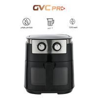 قلاية بدون زيت جي في سي برو- 1250W اسود 7لتر GVCAF...