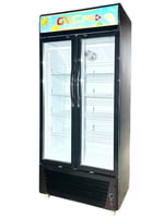 ثلاجة عرض جي في سي برو 518لتر اسود - GVSW-680-1