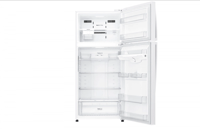 ثلاجة LG بابين فريزر علوي سعة 17.9 قدم مكعب - أبيض...