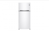 ثلاجة LG بابين فريزر علوي سعة 17.9 قدم مكعب - أبيض...