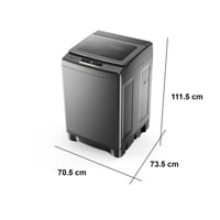 غسالة فتحة علوية تكنو بيست سعة 14 كجم فضي موديل BW...