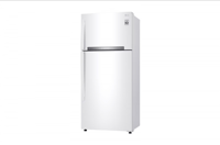 ثلاجة LG بابين فريزر علوي سعة 17.9 قدم مكعب - أبيض...