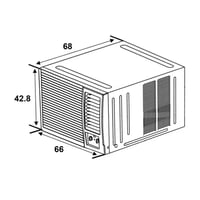 ز .ترست مكيف شباك 17800 وحدة - حار وبارد - أبيض -...