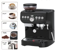 صانع إسبريسو اكسبير وكابتشينو مع مطحنة للبن 1560 و...