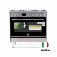 فرن غاز لاجيرمانيا فوتورا 5 عيون - 90x60 سم - ستان...