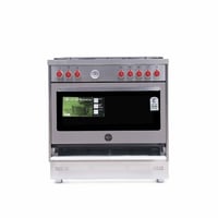 لاجيرمانيا فرن حديد غاز 5 شعلات 60×90 سم - إشعال ذ...