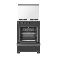 فرن غاز توشيبا 4 عيون 60 سم - تشغيل تلقائي - ستيل...