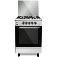 هام فرن غاز 4 عيون أمان كامل - 55x55 سم - فضي - HM...