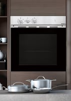 جليم فرن غاز بلت ان 60 سم - 62 لتر - إيطالي - فضي...