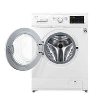 غسالة LG اتوماتيك اماميه 7 ك ابيض تنشيف 75% WF0710...