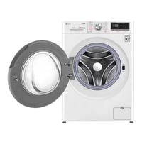 غسالة LG اتوماتيك 9 ك ابيض فتحة امامية تنشيف 75% W...