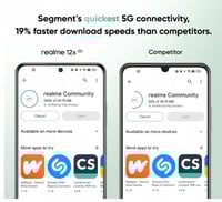 ريلمي 12X ذاكرة 256 جيجا 8 رام 5G متعدد الاالوان