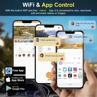 داش كام للسيارة 4K ثلاثية العدسات امامي خلفي داخلي...